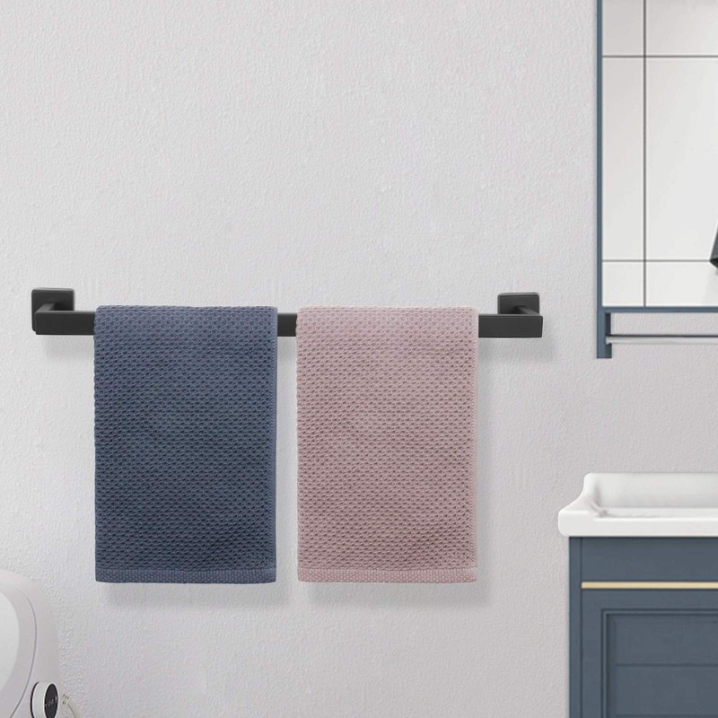 NearMoon Towel Bar, Bath Accessories Premium Thicken Stainless Steel Square