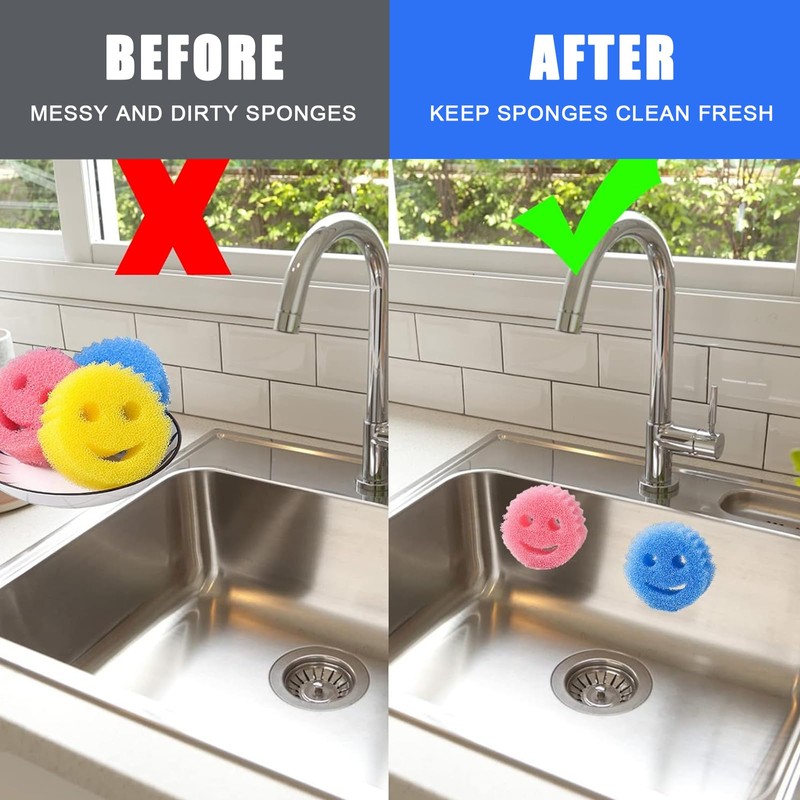 Pack of 5 Sponge Mommy Washing Up Sponge Smiley Sponge