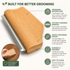 Horse Shedding Tool for Coat Care – Wooden-Handle Grooming Blade