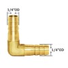 Joywayus 8PCS 1/4" Brass Hose Barb Set, 90 Degree L