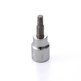 Daytona 97491 Motorcycle Tool Hex Socket Inch Short 3/8 Inch Drive Angle 7 Piece Set with Socket Rail