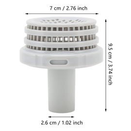 TOPINCN Swimming Pool Water Jet Connector with Outlet Strainer Grid, Ground Swimming Pool Strainer Connector Replacement Pool Parts
