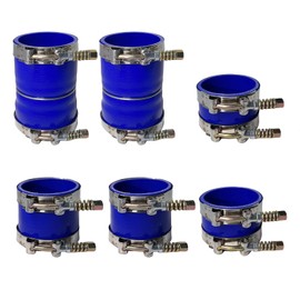 LSDZWORK Intercooler Boot & T Bolt Clamp for 1999-2003 Ford F250 F350 7.3L Diesel (Blue)