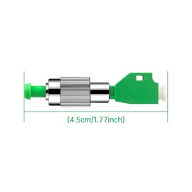 Duogalia 2 Pack FC/APC Male to LC/APC Female Single Mode 9/125um Hybrid Optical Fiber Adapter FC - LC Connector