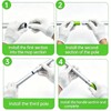 Mop Handle Compatible with Swiffer, Detachable Extra Long Mop Handle