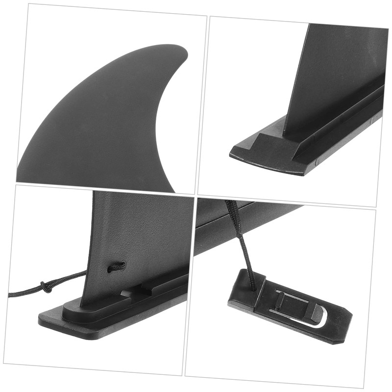 BESPORTBLE 2pcs Surfboard Fin Single Tab Fin Longboard Center Fin