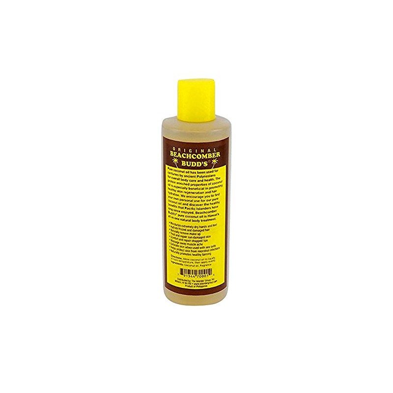 Hawaiian Beachcomber Budd’s Coconut Oil Suncare Skin Body Care 2-8