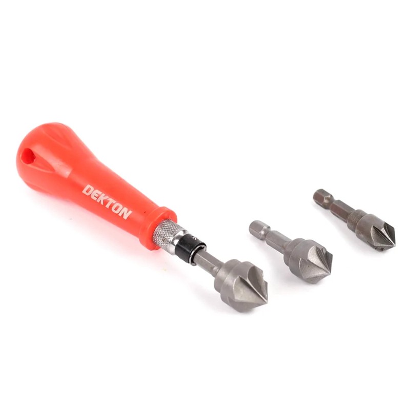 Dekton 3pc Hand Countersink Set-3 in 1 Design| Complete with
