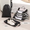 1 Set Compression Packing Cubes Compressible Travel Packing Organizer for