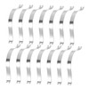 Alipis 100pcs Metal Spring Clips Frame Backing Plate for Framing