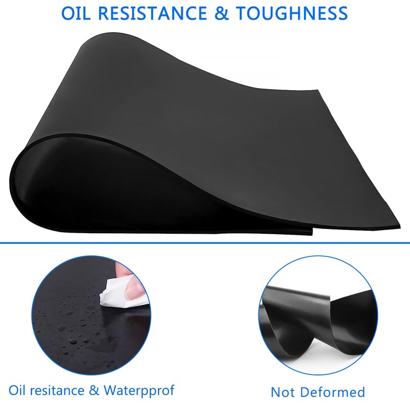 WochiTV Solid Rubber Strips Rolls, 2" Wide x 1/8" Thick