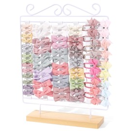 POVETIRE Bow Holder Bow Organizer for Girls, Baby Hair Clips Storage Stand, Hair Accessories Organizer Display Rack Decors Nursery Toddler Room