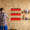 Ultrawall Wall Mounted Storage Bins, Plastic Hanging Storage Organizer Bins,
