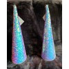 target NWT 18" Sequined Iridescent Cone Christmas Tree Sculpture home