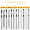 AIYUNDI Tunisian Crochet Hooks Set with Cable, 6-Inch Aluminum Interchangeable