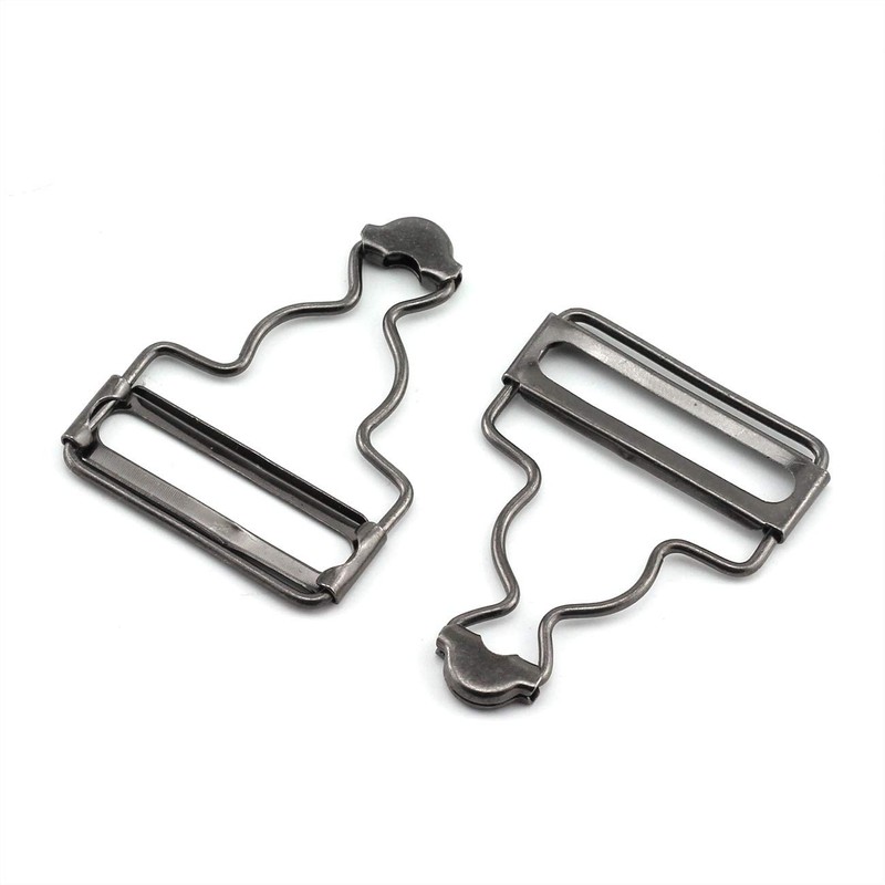 PZRT 4 tirantes negros de 38 mm, hebilla ajustable, cinta