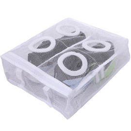 ISEFUJI Shoe Washing Net, Shoe Laundry Net, Machine Washable, Dry, Includes Shock Absorbing Pads, Shoe Wash, Slippers, Sneakers, Shoes, Washing Up to 11.8 inches (30 cm)