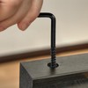 sourcing map Right Angle Hooks, 1Set L Shaped Screw Hooks