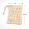 ZEPELOFFY Soap Bag,5 Packs Bar Saver Pouch,Sisal Soap Saver Bag
