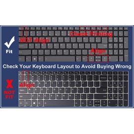 Large Print Keyboard Cover for Lenovo Yoga 7i 15.6" 16", IdeaPad 3/IdeaPad 3i 15.6 17.3, IdeaPad 5/IdeaPad 5i 15.6 17.3, IdeaPad Flex 5/Flex 5 15.6, Yoga Slim 7 15, IdeaPad Slim 7 15.6, ThinkBook 15