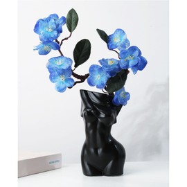 ROMEHAHA Body Vase Female Form,White Ceramic Vase Unique Undressing,Female Body Vase Modern Curve Art Body Flower Vase for Home Decor Table Decor (Black)