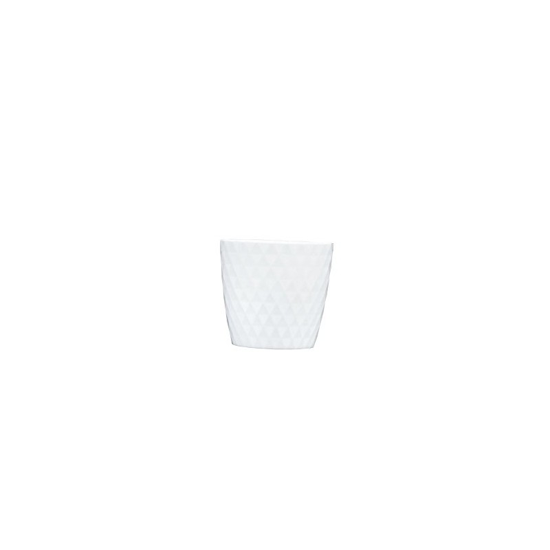 Don-Plast DCRL 16 Cristal Flowerpot, White, 160 x 150 mm