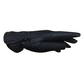 Woof Wear Zennor Riding Gloves - Black - Easy Stretch - Unisex - Add elegance and style to your riding with the Zennor