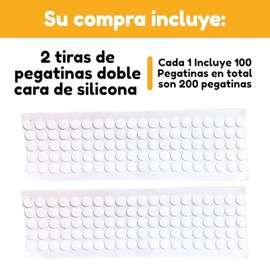 200 Piezas Pegatinas Doble Cara de Silicona Adhesivas de Pared Decoracion Hogar Cinta de Pared Superficies Lisas 1cm de Diámetro Tiras de Pegatinas in