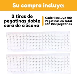 200 Piezas Pegatinas Doble Cara de Silicona Adhesivas de Pared Decoracion Hogar Cinta de Pared Superficies Lisas 1cm de Diámetro Tiras de Pegatinas in