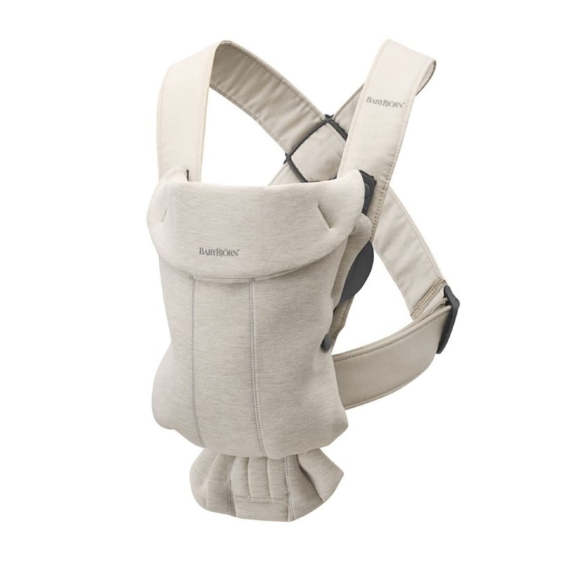 BabyBjörn Baby Carrier Mini, 3D Jersey, Light Beige