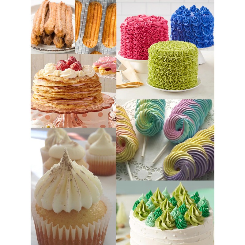 1M 2D 9FT Large Frosting Tips Set – Creat Stunning