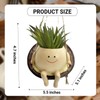 UgyDuky 1pc Swing Face Planter Pot Hanging Planters (E)