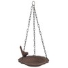 Hanging Birdbath Feeder Cast Iron Patio Garden Yard