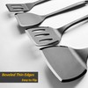 Silicone Pancake Spatula Turner with Lengthened Handle& Seamless Design, Heat