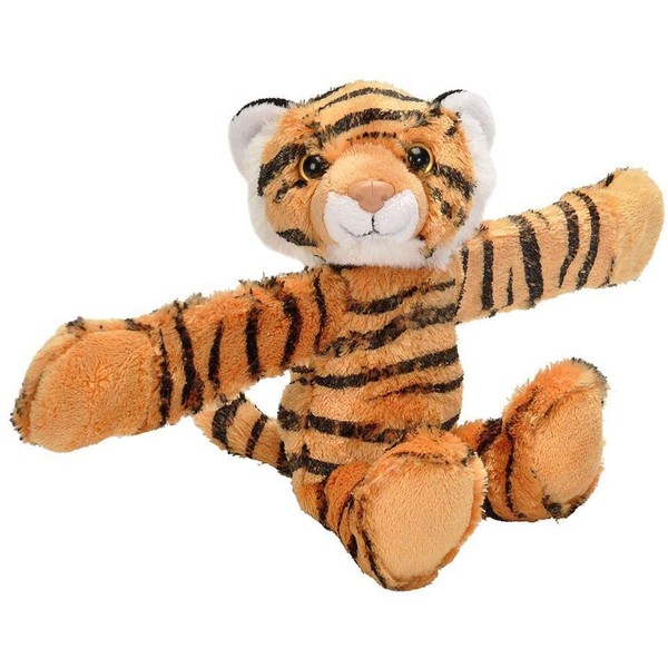 Wild Republic Huggers, Tiger Plush Toy, Slap Bracelet, Stuffed Animal, Kids Toys, 8 inches