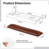 Acrylic Keyboard Riser, 13.6×6.3×1.8" Anti-Slip Keyboard Stand with Leather Wrist