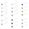Crdifu Pack of 20 Nose Piercing Studs Retainer Nose Studs