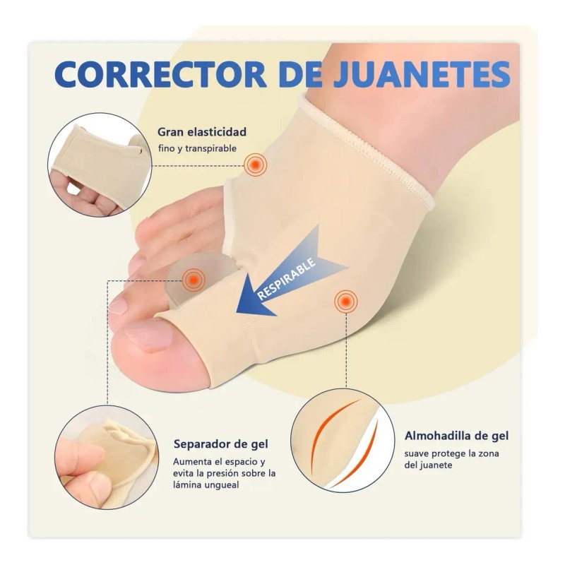 Kit De 24 Pares Corrector Protector De Juanetes Y Separador