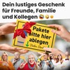 DankeDir! Pakete hier abgen - Plastic Sign 30 x 20