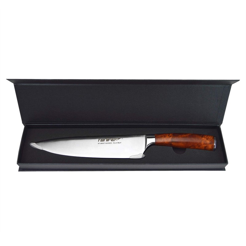 Tonife 8-Inch Chef Knife with 7Cr17MoV High Carbon Stainless Steel