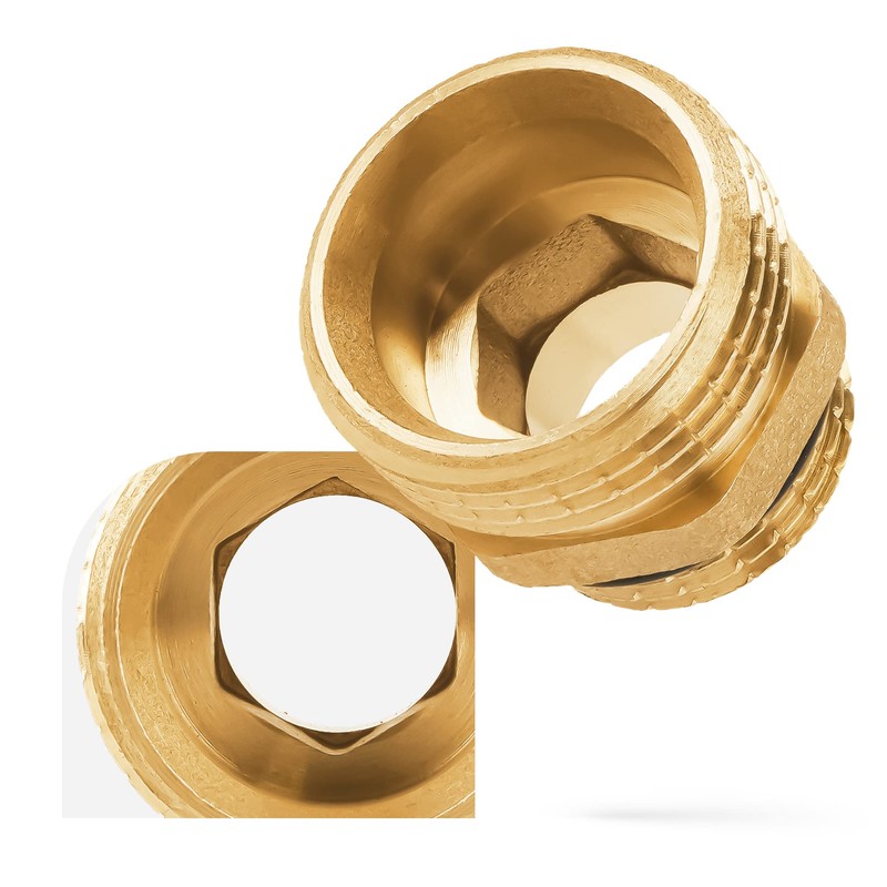 Brass Reducer 1/2" x 3/4" O Ring Nipple Male Adapter