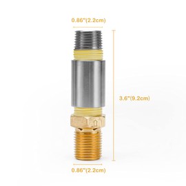 Stanbroil LP Propane Gas Fire Pit 1/2" Air Mixture Valve - High Capacity 150K BTU Stainless Steel