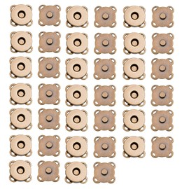 DERAYEE Magnetic Button Sew-on Fasteners, Easy to Sew on Crafting Supplies, 20 Pairs DIY Handmade Tools, Button Magnets (0.7 inch (18 mm), Bronze)