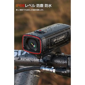Tanax Motorcycle Dash Cam AKY-710S Portable Drive Recorder, Compact Lightweight 4K, No Wiring Required, Easy Installation SRS-046