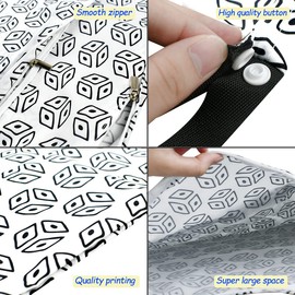 yuntop 2Pcs Waterproof Reusable Wet & Dry Bag for Baby Cloth Diaper Gym Clothes Travel Bags Washable Beach Pool Swimsuits Pockets with Two Zippered Dirty Diapers Stroller Yoga Toiletries Daycare Organizer