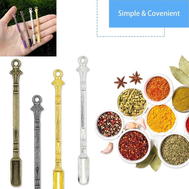 Lyvixora 8 PCS Mini Measuring Spoon Set - Small Zinc