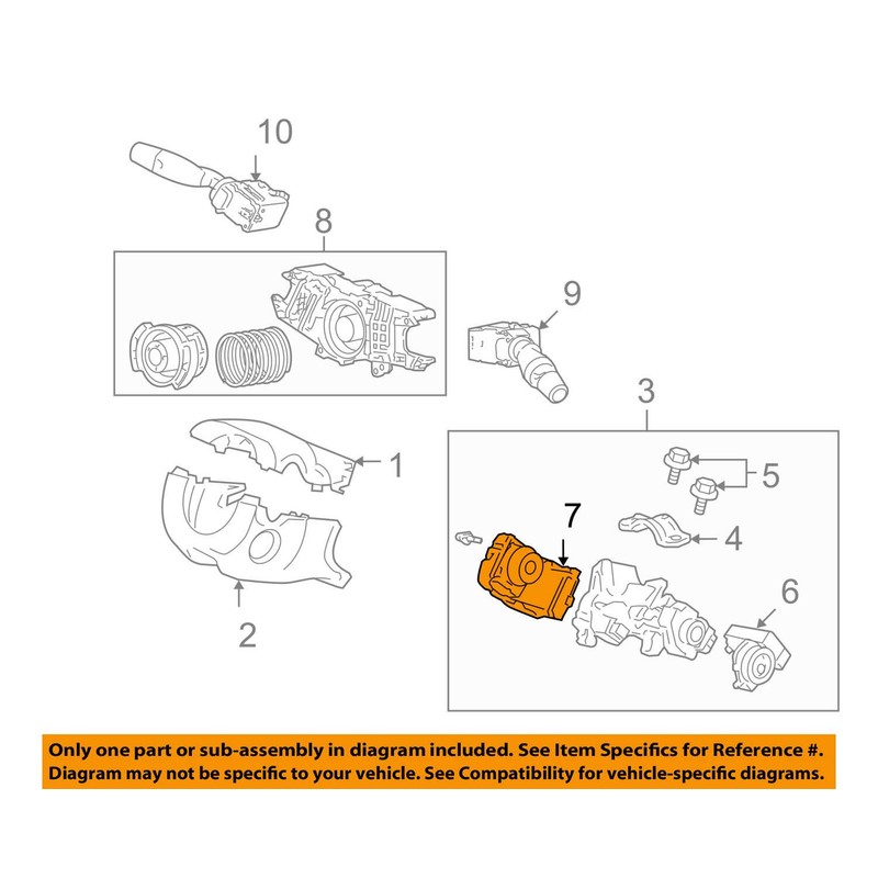 Genuine Honda 35130-SAA-J51 Steering Switch