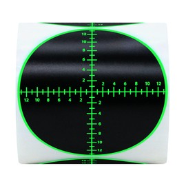 Hybsk Splatter Target Stickers 3 inch Reactive Targets for Shooting with Fluorescent Green Impact, Shooting Targets for Airsoft Guns BB Pellet