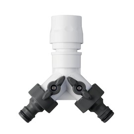 Takagi G099CG Connector Hose Joint with 3-Way Connector Plug in Charcoal Gray Branching