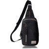 Ronde Men's Cross Body Bag. - black -
